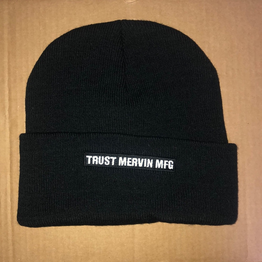 Trust Mervin Manufacturing black cuff beanie